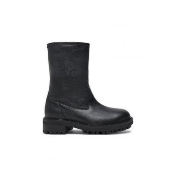 Botine dama -  piele naturala - negru - Botine dama -  piele naturala - negru -