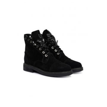 Botine dama -  piele naturala - negru Botine dama -  piele naturala - negru