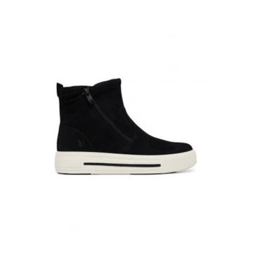 Botine dama -  piele naturala - negru - talpa alba - Botine dama -  piele naturala - negru - talpa alba -