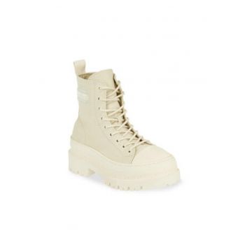 Botine dama -  textil - bej - Botine dama -  textil - bej -