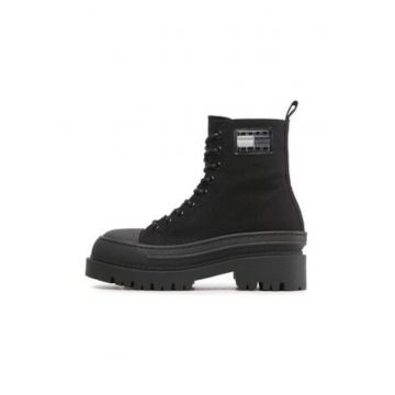 Botine dama -  textil  - negru - Botine dama -  textil  - negru -