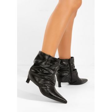 Botine dama cu toc Carivana negre