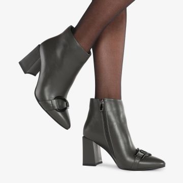 Botine dama din Piele Ecologica CRL0657 GRI