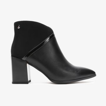 Botine dama din Piele Ecologica CRL0661 Negru