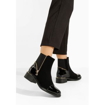 Botine dama elegante Amys negre