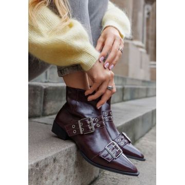 Botine dama Invera grena