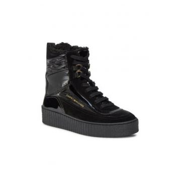 Botine dama -  piele naturala - negru - Botine dama -  piele naturala - negru -