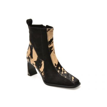 Botine elegante EPICA negre, GL549, din material textil Botine elegante EPICA negre, GL549, din material textil