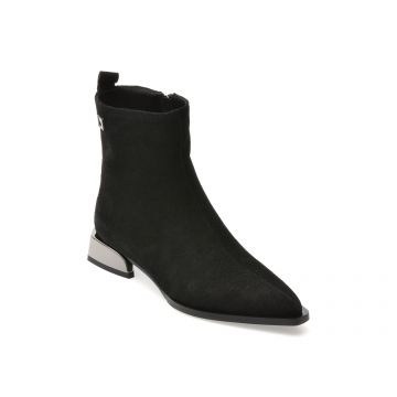 Botine FLAVIA PASSINI negre, 55773, din piele intoarsa