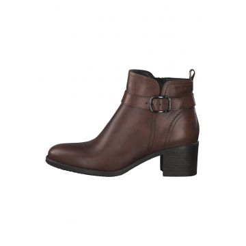 Botine din piele cu toc inalt Botine din piele cu toc inalt