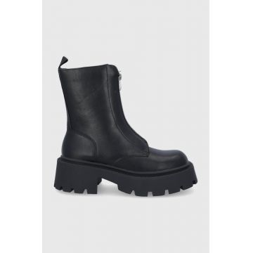 Truffle Collection Botine femei, culoarea negru, cu platformă Truffle Collection Botine femei, culoarea negru, cu platformă